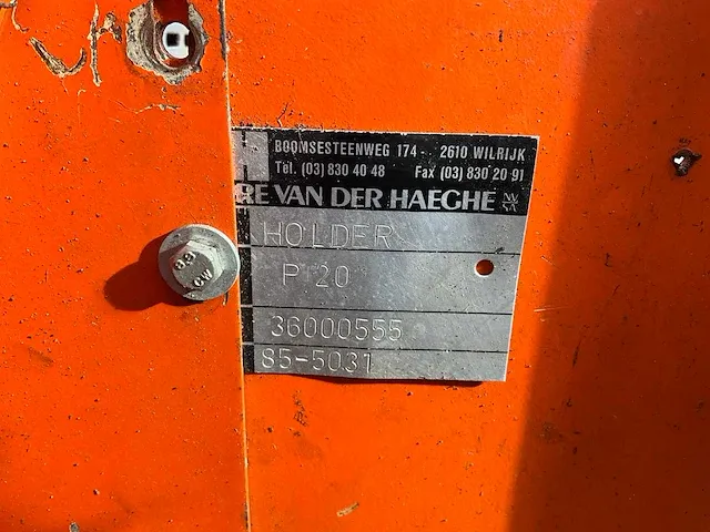 Holder p20 minitractor - afbeelding 13 van  21