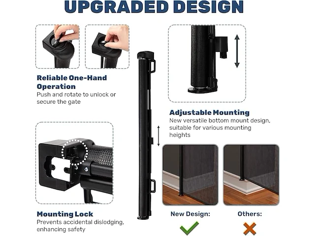 Hollyhome intrekbare traphek (180 cm) - afbeelding 3 van  5