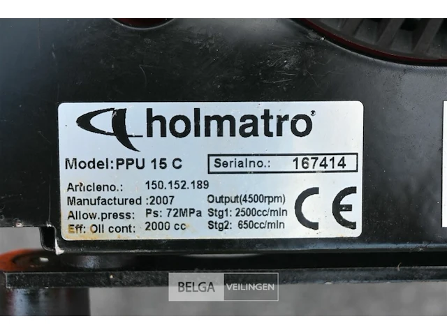 Holmatro hydraulische pomp - afbeelding 5 van  5