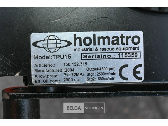 Holmatro pomp met schaar en spreider - afbeelding 2 van  12