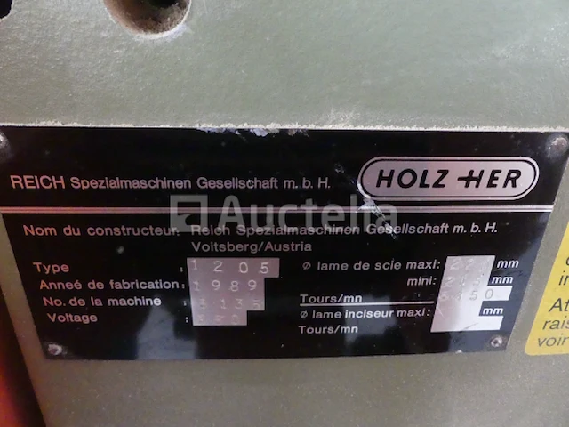 Holz-her 1205 verticale schuiftafelzaag - afbeelding 1 van  12
