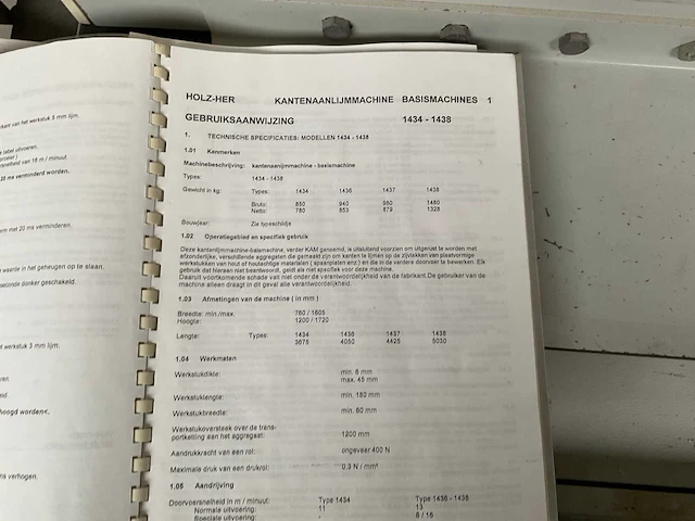 Holzher 1436 se pvc kantenaanlijmmachine - afbeelding 15 van  23