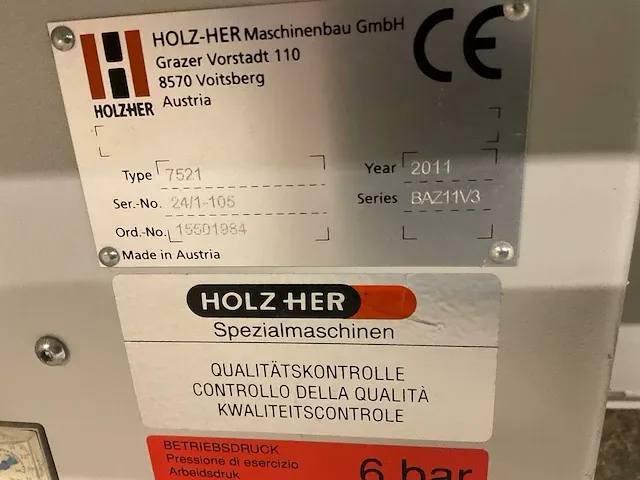 Holzher dynestic 7521 cnc-bewerkingscentrum - afbeelding 16 van  16