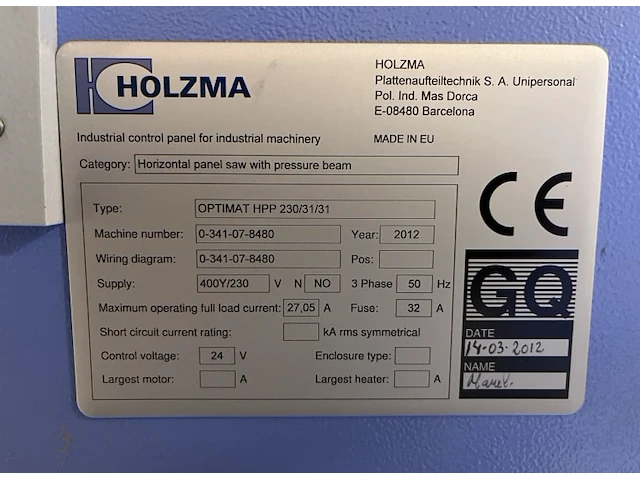Holzma hpp230 paneelzaag - afbeelding 9 van  9