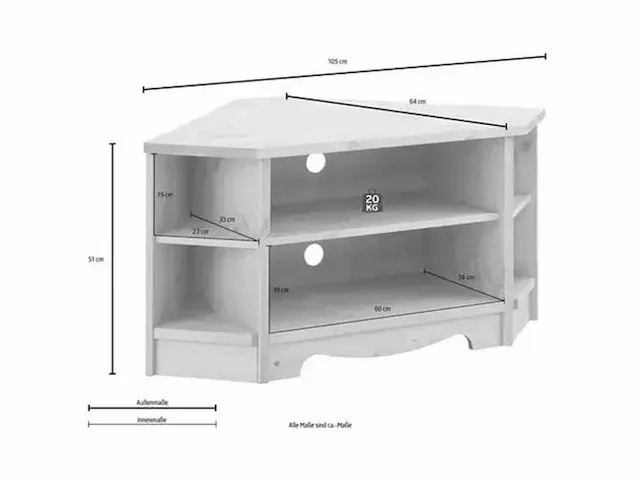 Home affaire lowboard trinidad tv meubel - afbeelding 5 van  5