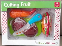 Home and kitchen set: cutting fruit