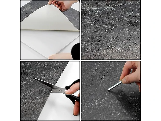 Homease pvc vloerbedekking kleur: grijs gemarmed - afbeelding 3 van  3
