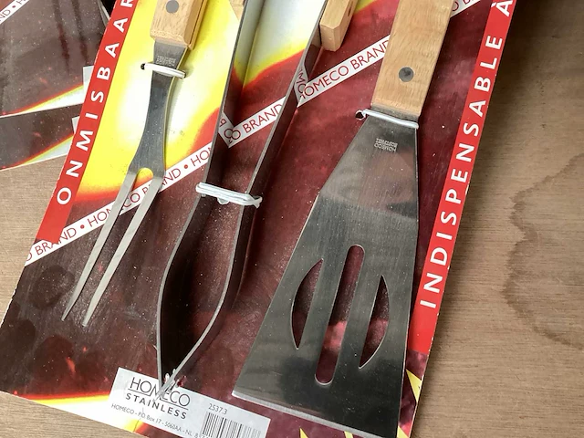 Homeco set barbecue gereedschap, 3 delig (8x) - afbeelding 3 van  3