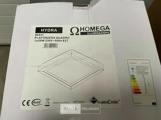 Homega plafondlamp hydra plafoniera quadro 40441 - afbeelding 4 van  5