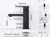 Homelody waterkraan zwart mat - afbeelding 2 van  6