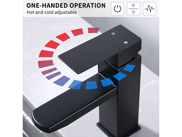 Homelody waterkraan zwart mat - afbeelding 3 van  6