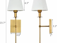 Homeodeco 2 sets wandlampen - afbeelding 2 van  2