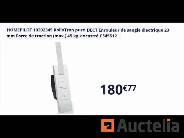 Homepilot rollotron pure homepilot dect elektrische riem 10302345 slanghaspel - afbeelding 1 van  1