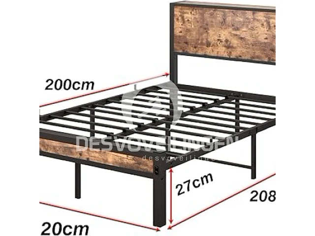 Homerecommend bedframe (120 x 200 cm) - afbeelding 2 van  4