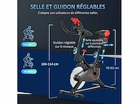 Hometrainer - fitnessfiets met lcd-scherm - afbeelding 5 van  7