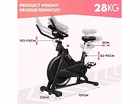 Hometrainer - met scherm, ergometer, 8kg vliegwiel - afbeelding 5 van  5