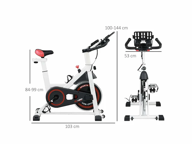 Hometrainer met multifunctioneel lcd-scherm - afbeelding 9 van  10