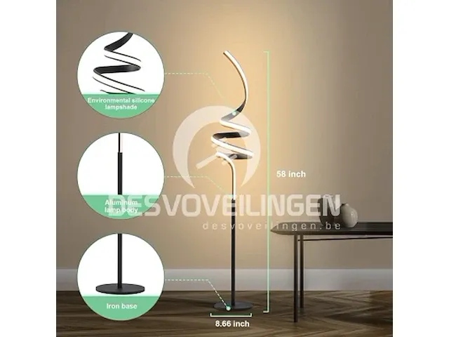 Homkea moderne vloerlampen voor woonkamer - afbeelding 2 van  5