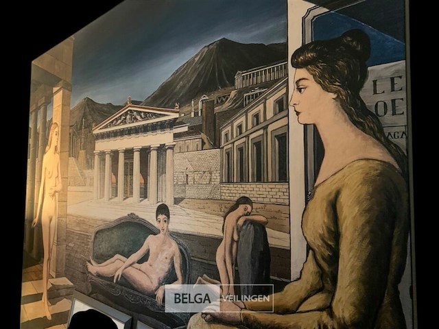 Hommage paul delvaux copie print - afbeelding 2 van  4