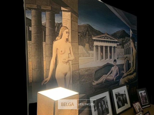 Hommage paul delvaux copie print - afbeelding 3 van  4