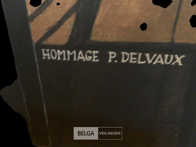 Hommage paul delvaux copie print - afbeelding 4 van  4