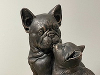 Hond & kat zittend h40cm mgo - afbeelding 2 van  3