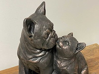 Hond & kat zittend h40cm mgo - afbeelding 3 van  3