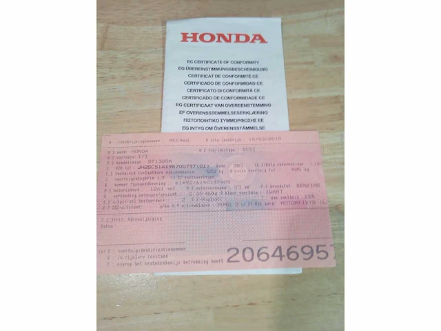 Honda - pan st 1300 - motorfiets - afbeelding 9 van  9