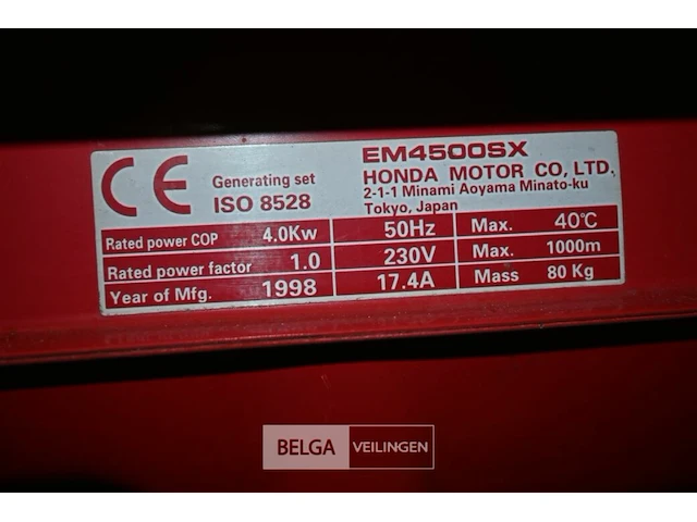 Honda aggregaat - afbeelding 7 van  7