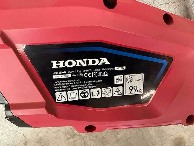 Honda hhb 36axb 2020 accu bladblazer - afbeelding 10 van  11