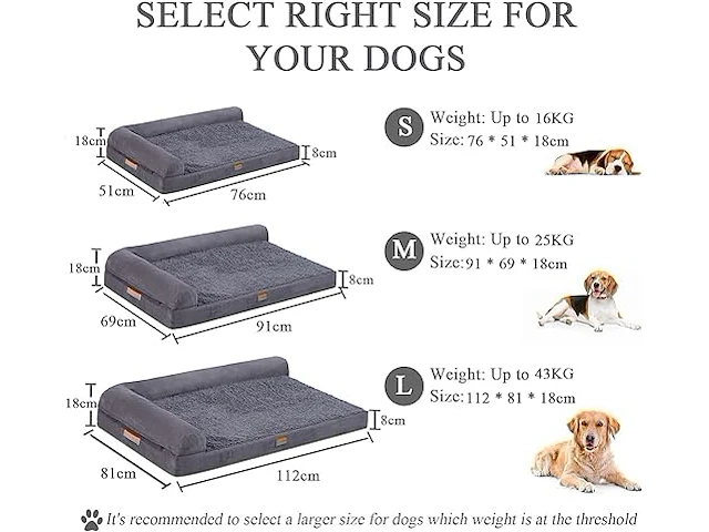 Hondenbed 76 x 51 x 18 cm - afbeelding 3 van  3