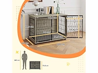 Hondenkennel, afsluitbare verblijfskooi - afbeelding 3 van  5