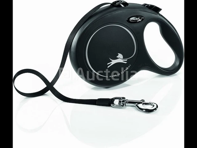 Hondenriem zwart - actieve honden & grote honden flexi - afbeelding 1 van  3