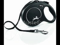 Hondenriem zwart - actieve honden & grote honden flexi - afbeelding 1 van  3