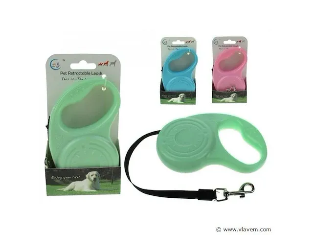 Hondenriemen roll 3 m mix pastel kleur,6 stuks - afbeelding 1 van  1