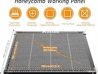 Honeycomb laser bed 440 x 440 x 22mm - afbeelding 1 van  3