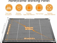 Honeycomb laser bed 440 x 440 x 22mm - afbeelding 1 van  3