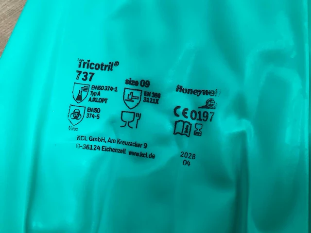 Honeywell 728 werkhandschoen chemicaliën bestendig 400 mm (100x) - afbeelding 2 van  5