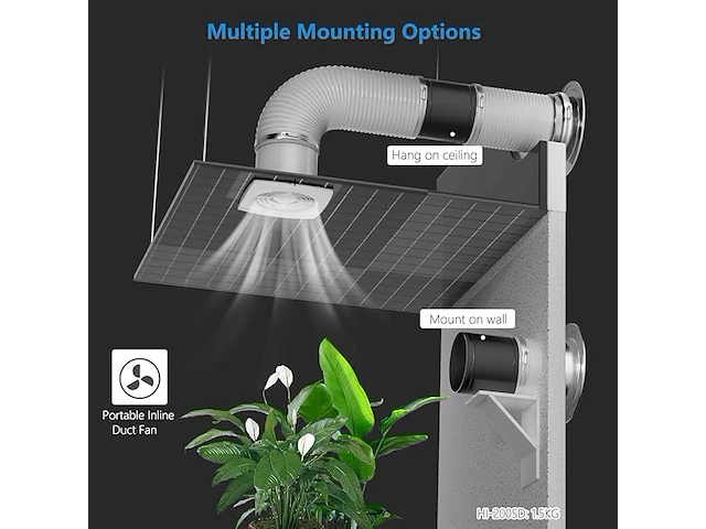 Hon&guan buisventilator (200 mm) - afbeelding 6 van  6