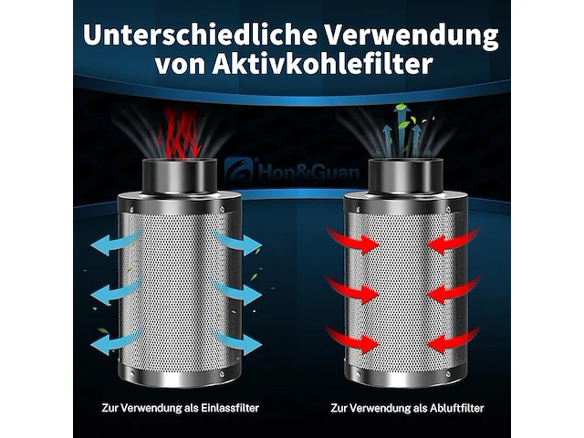 Hon&guan grow actieve koolstoffilter (150 mm x 200 mm) - afbeelding 3 van  5