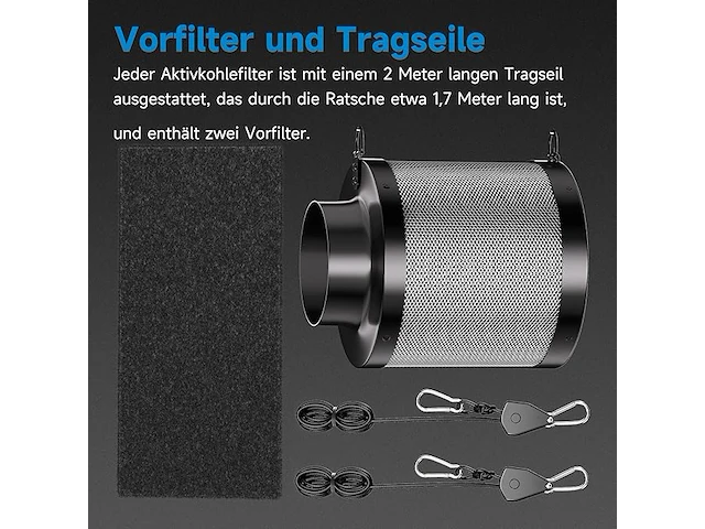 Hon&guan grow actieve koolstoffilter (150 mm x 200 mm) - afbeelding 5 van  5