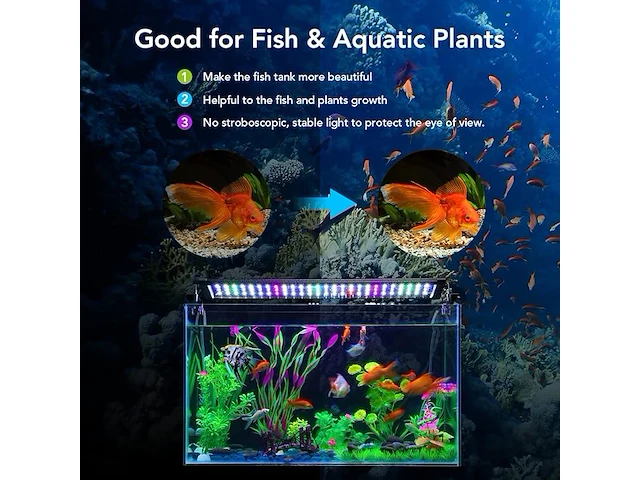 Honpal led-aquariumverlichting - afbeelding 2 van  5