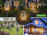 Honswit solarlampen voor buiten, 96 leds - afbeelding 5 van  5