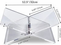 Honygebia transparante acryl boekenstandaard - afbeelding 2 van  3