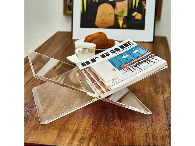 Honygebia transparante acryl boekenstandaard - afbeelding 3 van  3