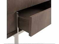 Hoog dressoir - 2 deuren - 2 lades - grijs - afbeelding 4 van  6