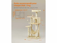 Hoogte krabpaal 143 cm - beige - afbeelding 4 van  4