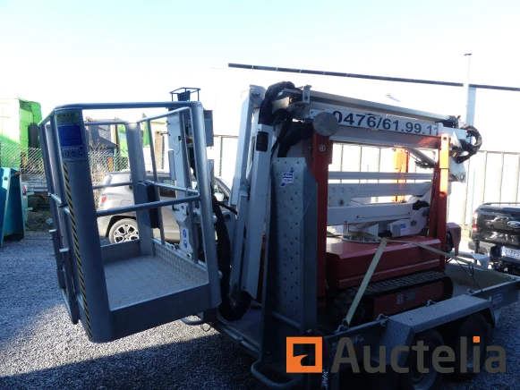 Hoogwerker, aanhangwagen, generator, gereedschap