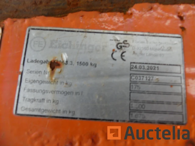 Hook raises pallet eichinger - afbeelding 1 van  6
