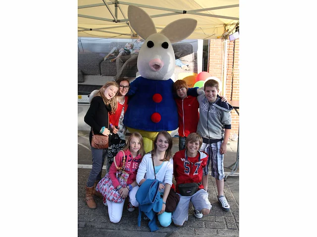Hopla decor, hopla mascotte kostuum en promotiematerialen - afbeelding 2 van  22